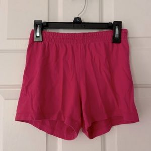 Faded Glory pink pajama shorts.